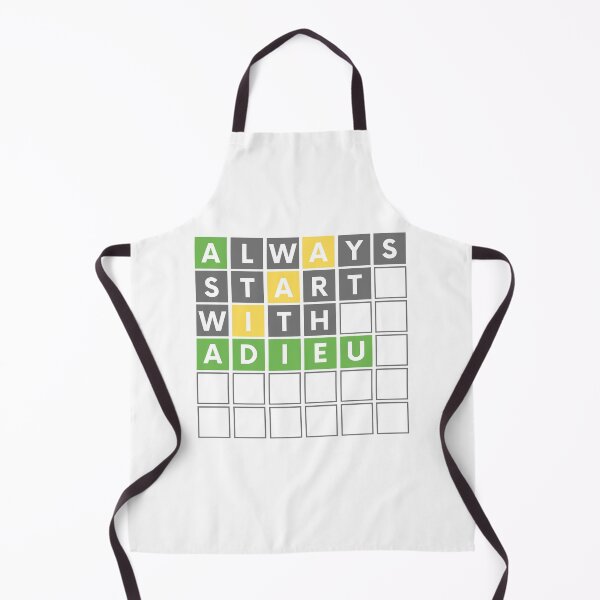 Item preview, FUNNY WORD GAME ALWAYS START WITH ADIEU designed and sold by appareltolove.