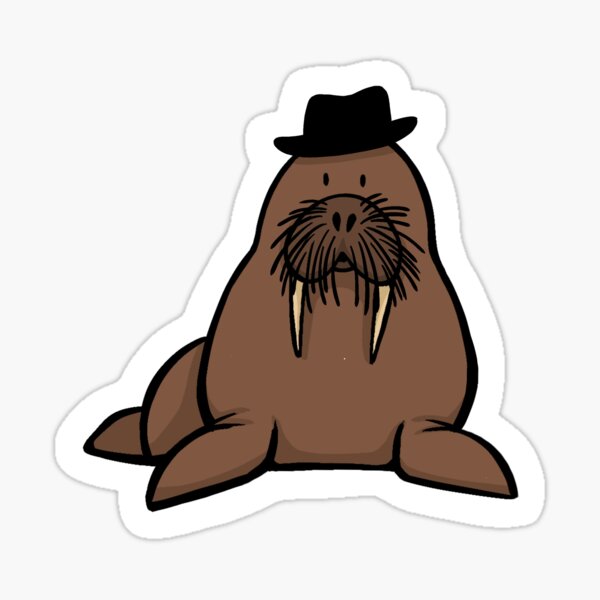 Item preview, Walrus designed and sold by morgonzobeanart.