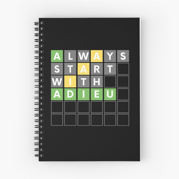 Item preview, FUNNY WORD GAME ALWAYS START WITH ADIEU designed and sold by appareltolove.