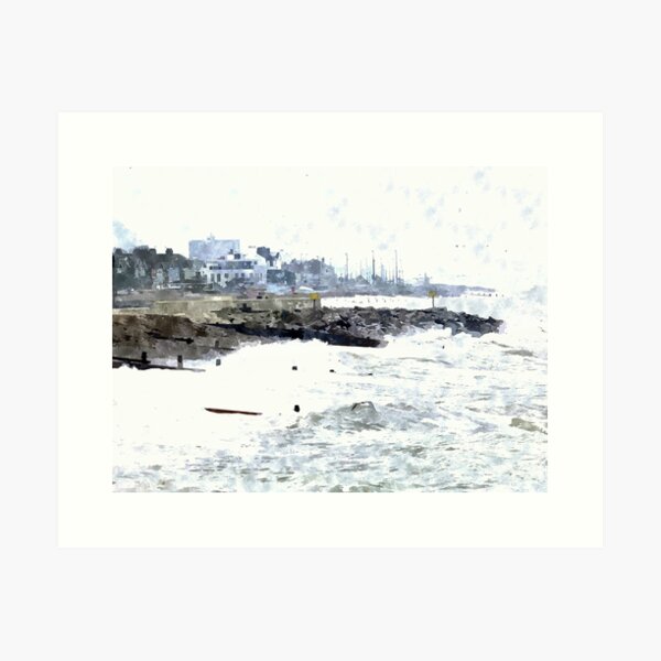 Stormy Day At Worthing Art Print