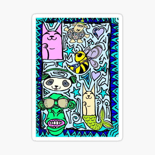 Item preview, Animals, doodle,pets,graffiti by LowEndGraphics designed and sold by LowEndGraphics.