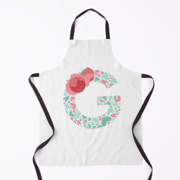 Item preview, Letter G Monogram with Hearts and Flowers designed and sold by boozkova-vorona.