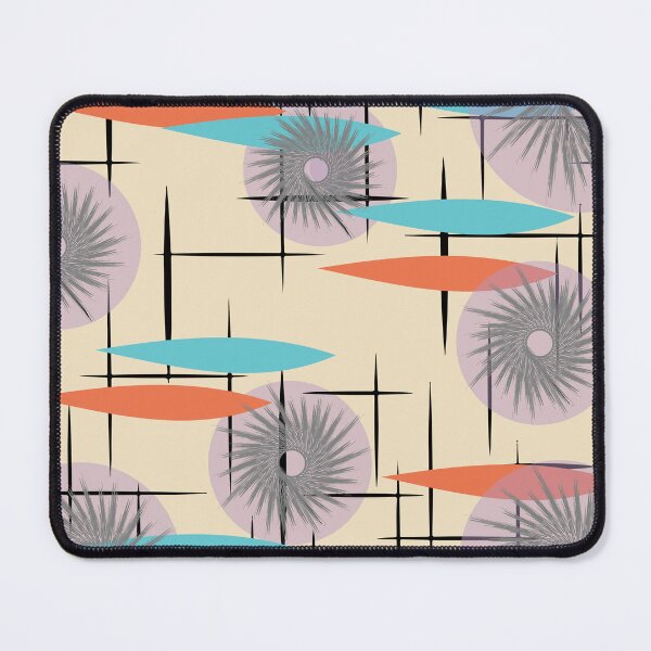 Item preview, Star Shaped Flowers on a Brightly Colored Mid Century Background designed and sold by LisWilliams.