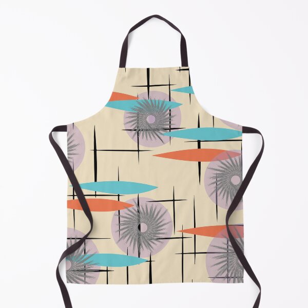 Item preview, Star Shaped Flowers on a Brightly Colored Mid Century Background designed and sold by LisWilliams.