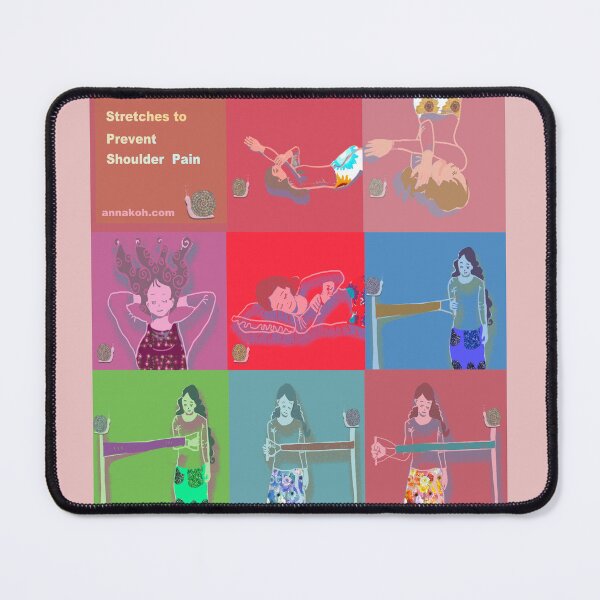 Item preview, Stretches to prevent shoulder pain designed and sold by Myungja Anna Koh.