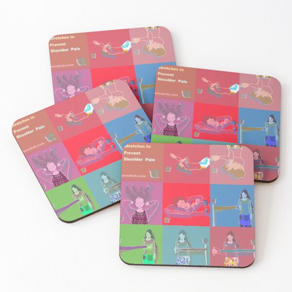 Item preview, Stretches to prevent shoulder pain designed and sold by Myungja Anna Koh.