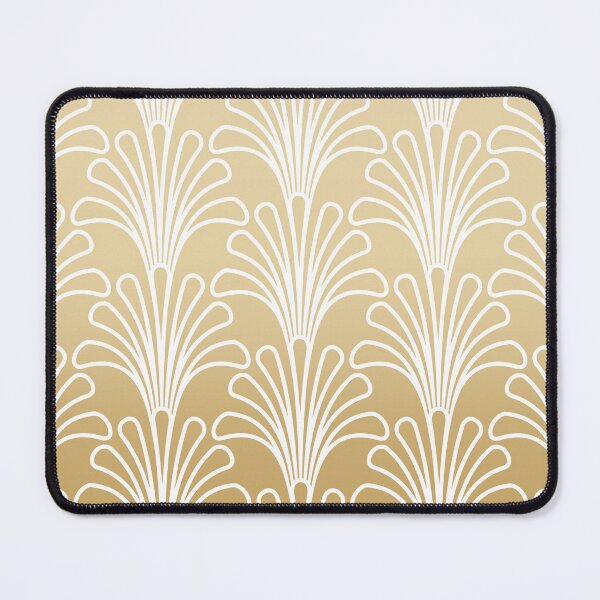 Item preview, Light Gold Geometric Gatsby Art Deco Pattern Background designed and sold by Angela Cini.