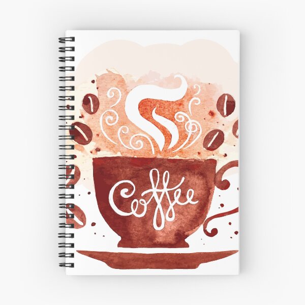 Item preview, Coffee Cup and Beans Watercolor Design designed and sold by LarkDesigns.