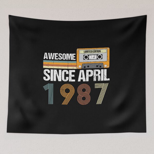 Item preview, 35th Birthday Gift: Awesome Since April 1987, Retro 1987 April Birthday designed and sold by AMINE  ★★★★★.
