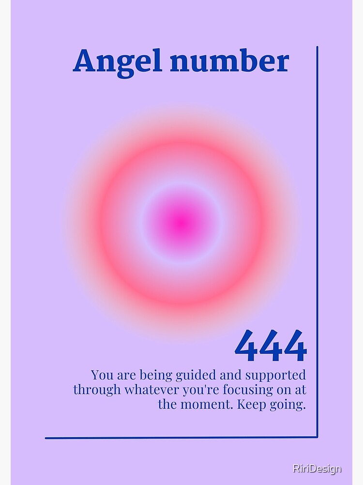 444 'Intuition' Angel Number  Art Print for Sale by BohomadicStudio