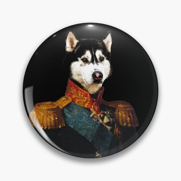 Artikelvorschau, Cute Husky Distinguish Royal Dog Pets on renaissance oil painting entworfen und verkauft von katarsisworks.