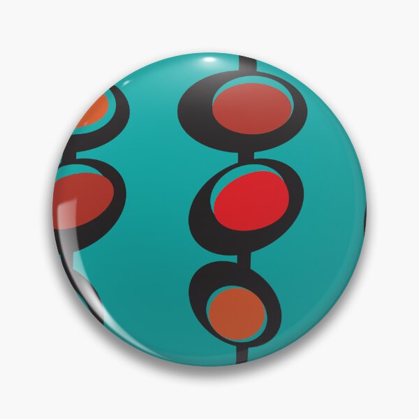 Item preview, Mid Century Modern Design on Turquoise  designed and sold by LisWilliams.