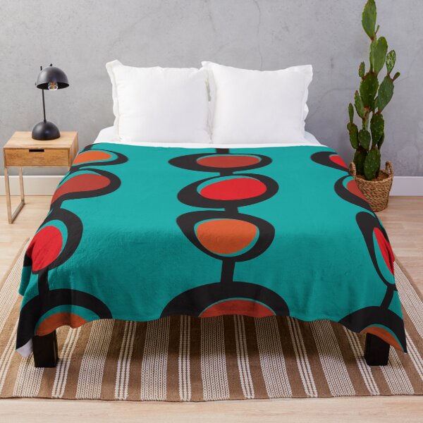 Item preview, Mid Century Modern Design on Turquoise  designed and sold by LisWilliams.