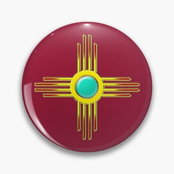 Item preview, Zia Sun, Symbol, New Mexico, Flag designed and sold by nitty-gritty.
