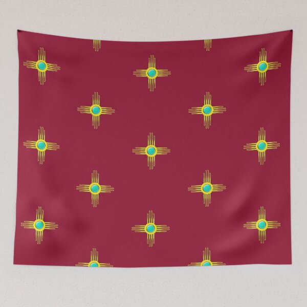 Item preview, Zia Sun, Symbol, New Mexico, Flag designed and sold by nitty-gritty.