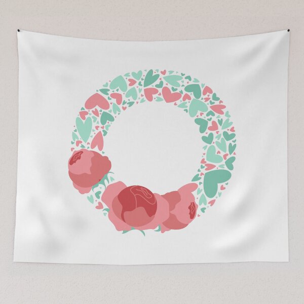 Item preview, Letter O Monogram with Hearts and flowers designed and sold by boozkova-vorona.