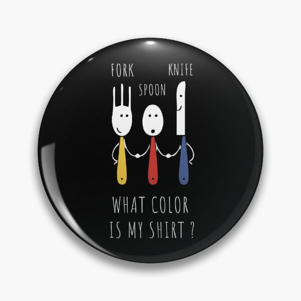 Item preview, Spoon Fork Knife What Color Is My Shirt designed and sold by damone7.