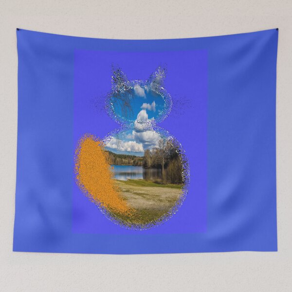 Item preview, landscape cat designed and sold by MarieClaude1954.