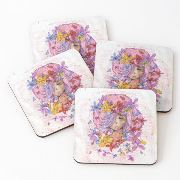 Item preview, Flower Girl - Artwork by Dorothy designed and sold by Pictures With A Message.