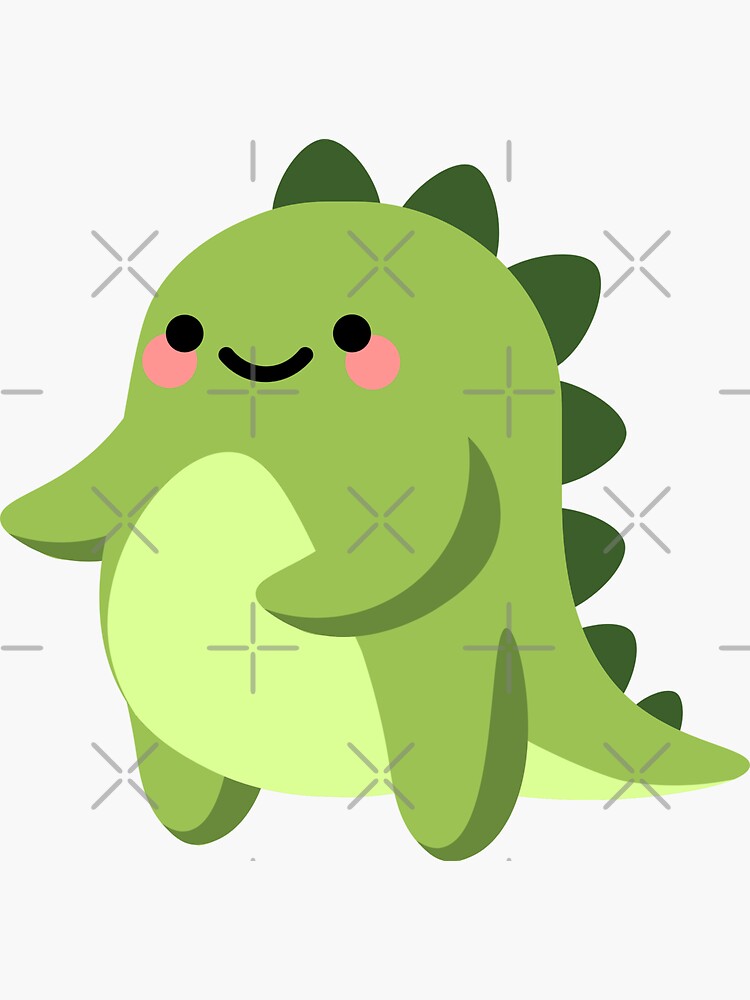 Cute Dino Sticker for Sale by happyfruits