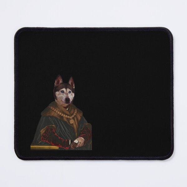 Item preview, Cute Siberian Husky Distinguish Royal Dog Pets on renaissance oil painting designed and sold by katarsisworks.