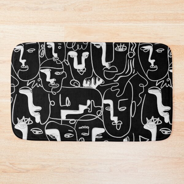 Item preview, Abstract Gray Face Line Drawing designed and sold by m313andrade.