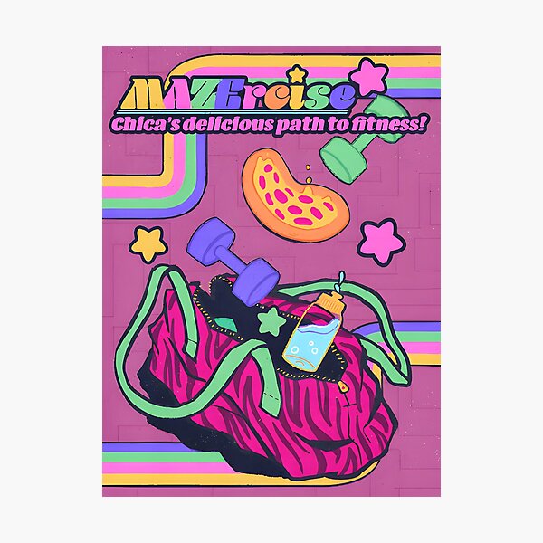 Fnaf Mazercise Photographic Print