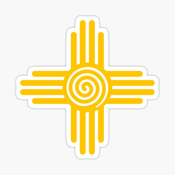 Item preview, Zia Sun, Spiral, Symbol, New Mexico, Flag designed and sold by nitty-gritty.