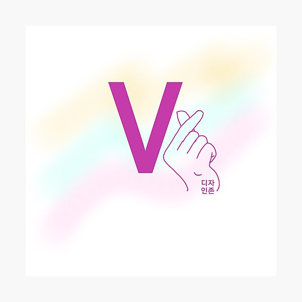 Item preview, V; letras, coreano designed and sold by Johnallthings.