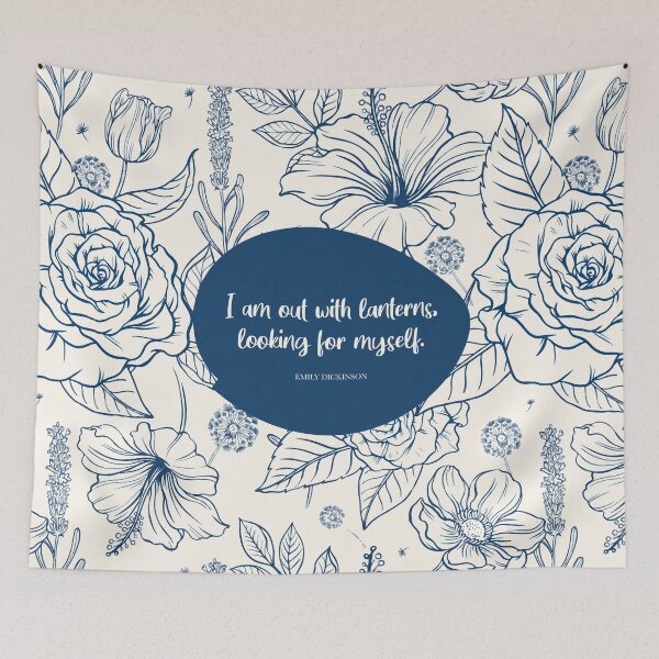 Item preview, I am out with lanterns, looking for myself. ― Emily Dickinson designed and sold by StudioCitrine.