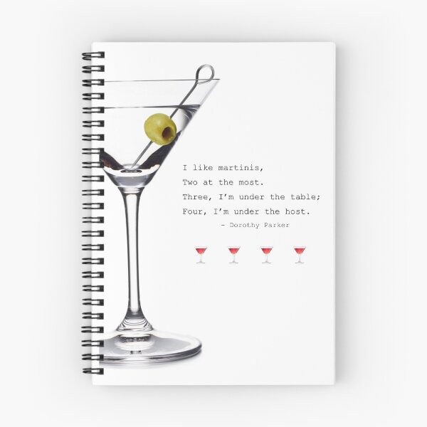 Item preview, Dorothy Parker martini poem designed and sold by STMCreative.