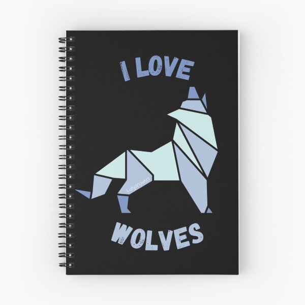 Item preview, I love wolves - geometric  designed and sold by LukjanovArt.