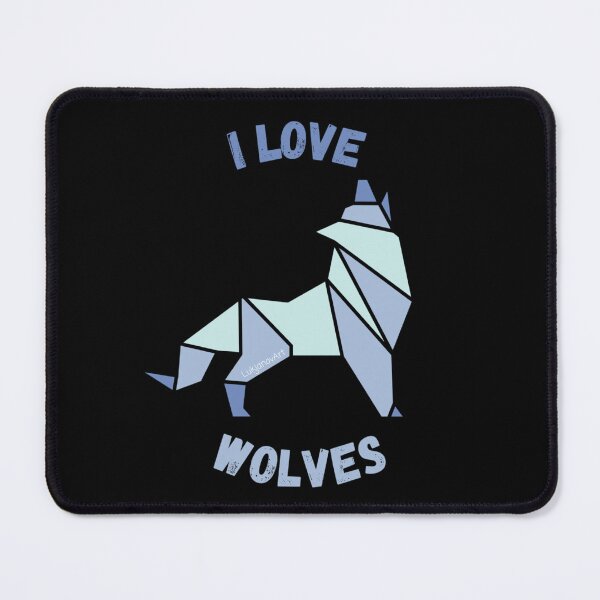 Item preview, I love wolves - geometric designed and sold by LukjanovArt.