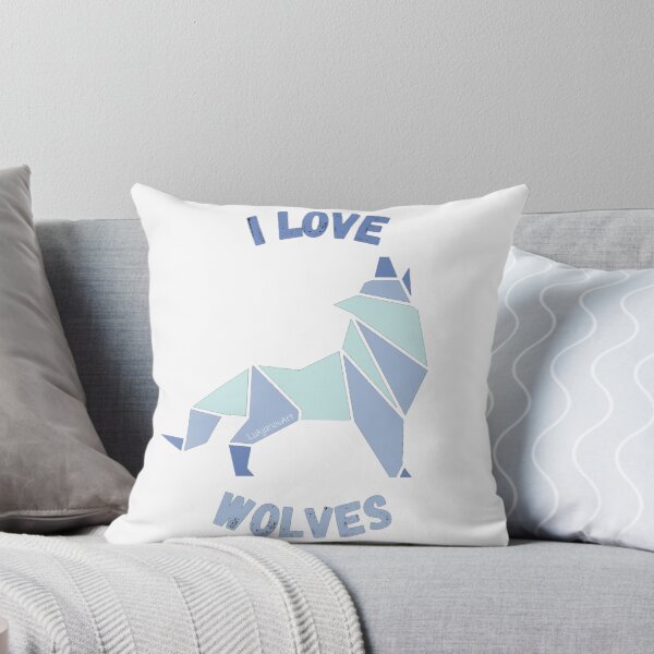 Item preview, I love wolves - geometric  designed and sold by LukjanovArt.