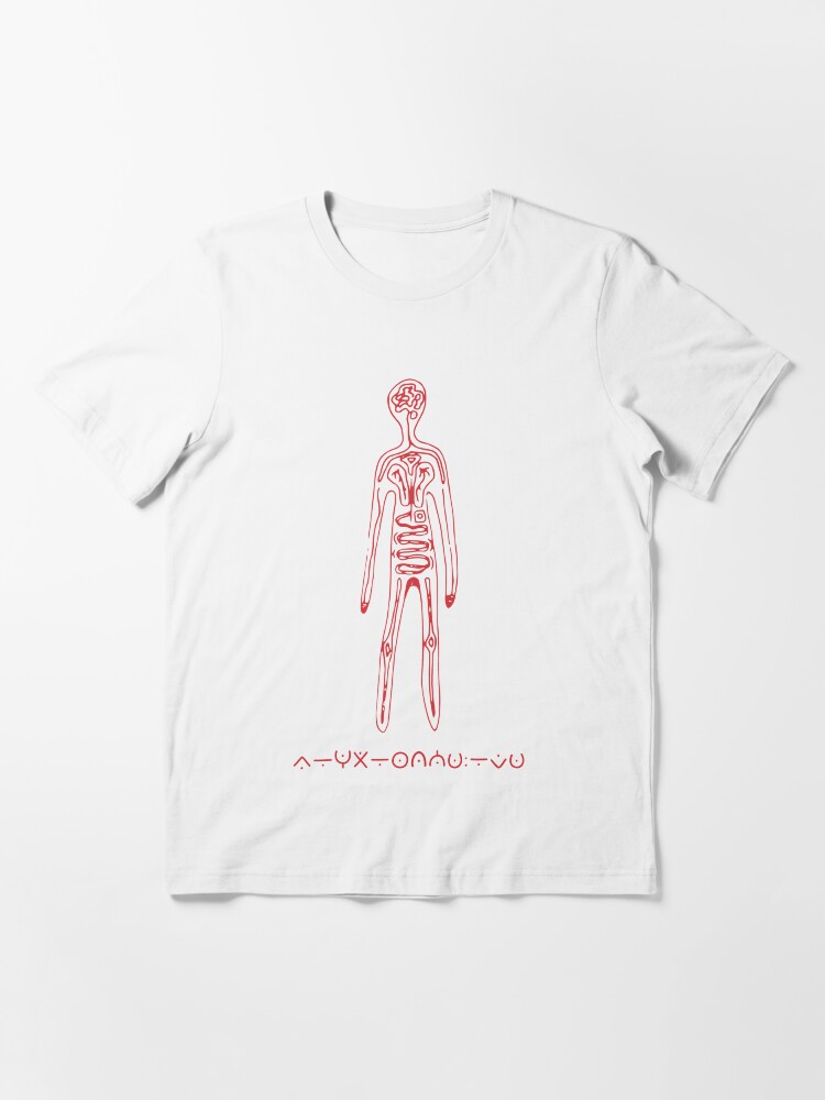 Thumbnail 3 von 7, Essential T-Shirt, Aurora Aksnes ADKOH "Jetzt bist du zu Hause" Rot designt und verkauft von Covancide.
