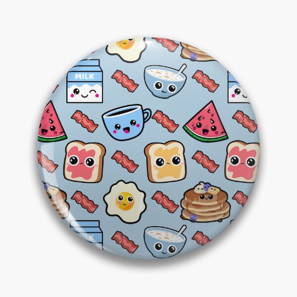 Item preview, Kawaii Breakfast Seamless Pattern, Cute Kawaii Food Graphic designed and sold by GO SHIRT-TEE.