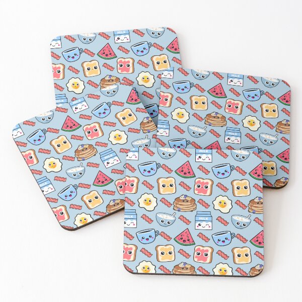 Item preview, Kawaii Breakfast Seamless Pattern, Cute Kawaii Food Graphic designed and sold by GO SHIRT-TEE.