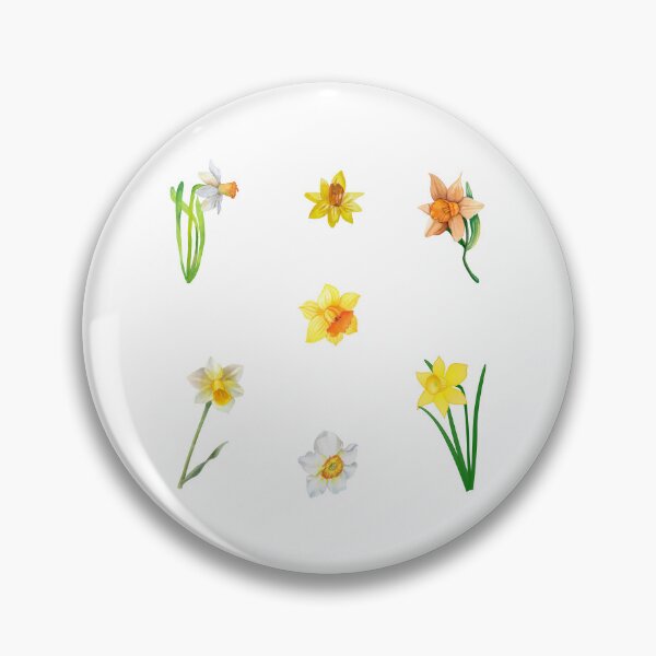 Item preview, Watercolor Daffodil Flowers designed and sold by silviaol.