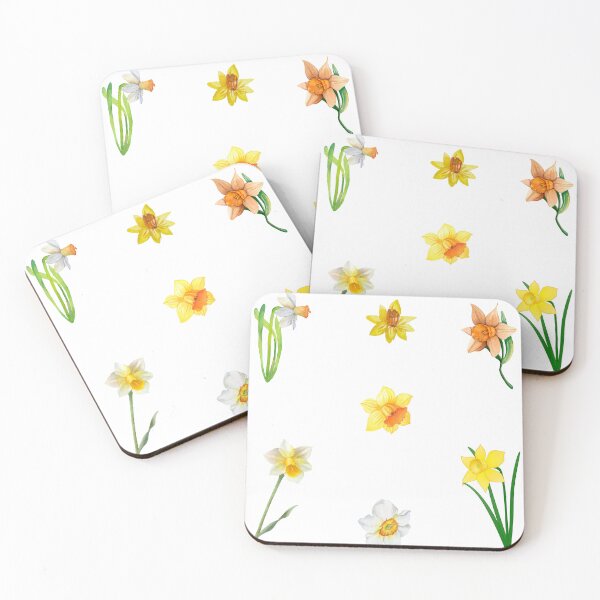 Item preview, Watercolor Daffodil Flowers designed and sold by silviaol.