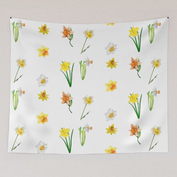 Item preview, Watercolor Daffodil Flowers designed and sold by silviaol.