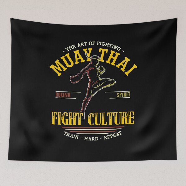 Item preview, The Art Of Muay Thai Fighting Boxing Spirit Fight Culture designed and sold by Dressed For  Duty.