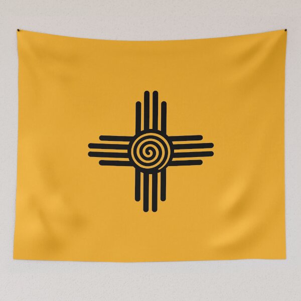 Item preview, Zia Sun, Symbol, New Mexico, Flag designed and sold by nitty-gritty.