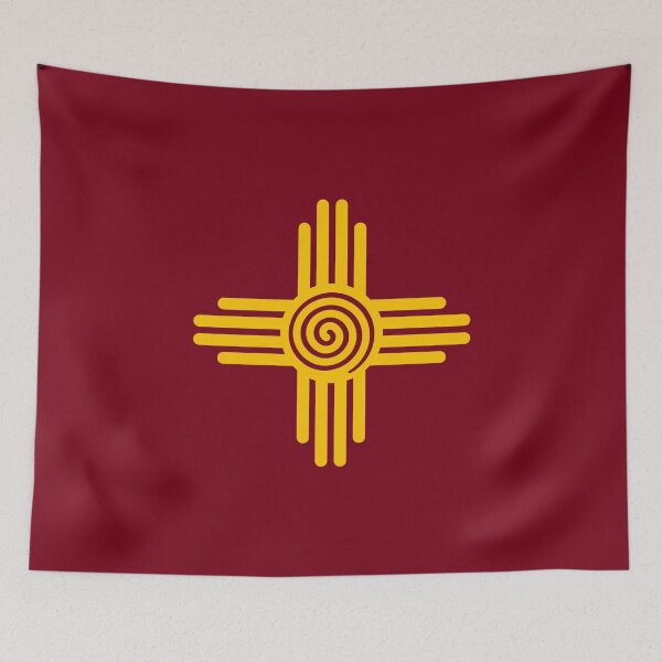 Item preview, Zia Sun, Spiral, Symbol, New Mexico, Flag designed and sold by nitty-gritty.