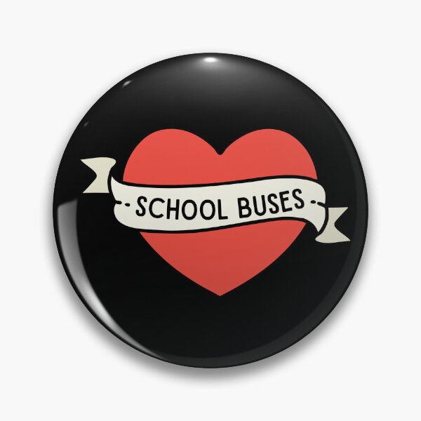 Item preview, Boy Loves School Buses Tattoo Heart designed and sold by Wearablepsa.