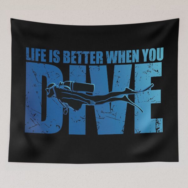 Item preview, Life is Better When You Dive designed and sold by TravelScientist.
