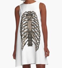 Cool skeleton skull A-Line Dress