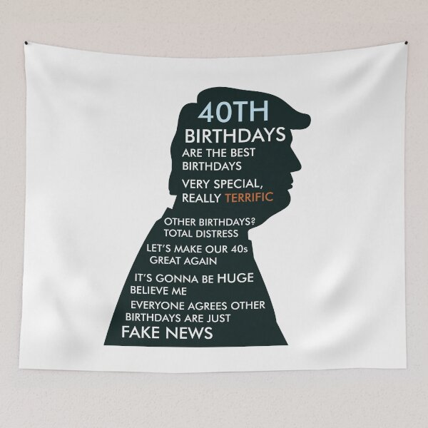 Artikelvorschau, Cute Trump Shirt Trump Quote 40th Birthday Celebration entworfen und verkauft von Heidi Designs.
