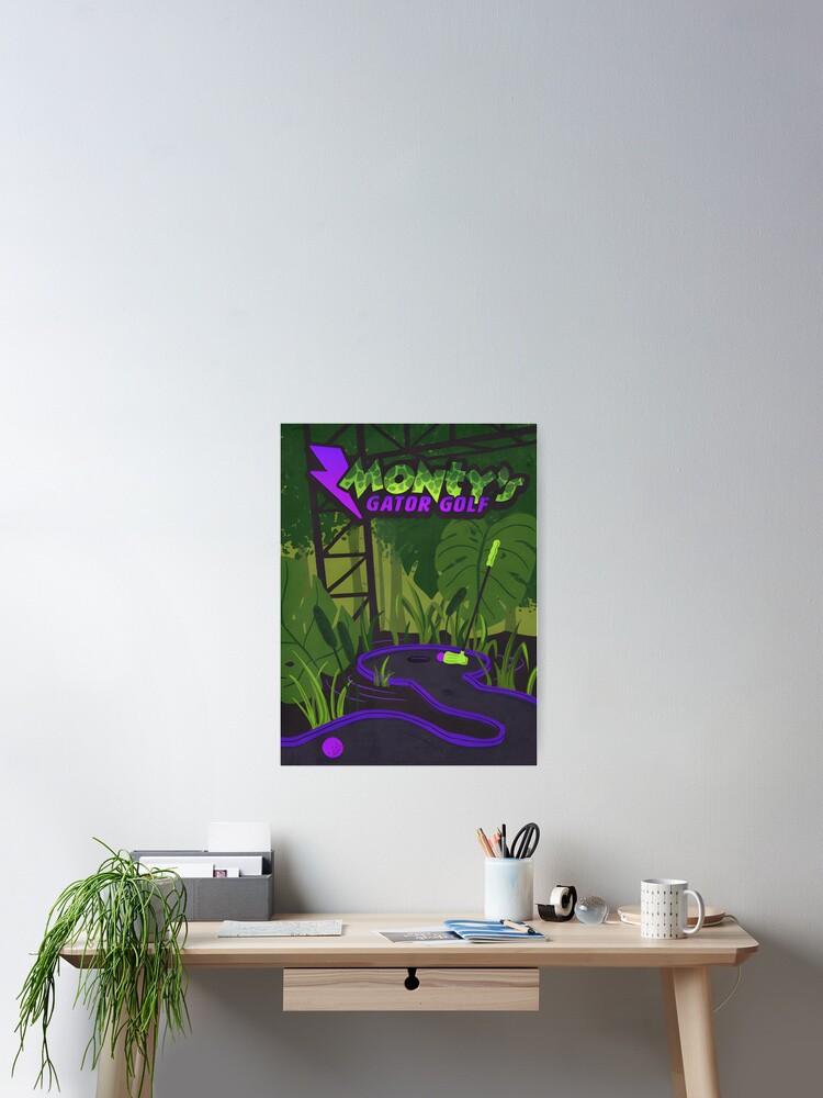 Thumbnail 1 von 3, Poster, Fnaf Montys Gator Golf designt und verkauft von -Momen-.