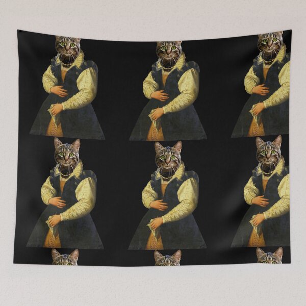Item preview, Cute cat Distinguish Royal Dog Pets on renaissance oil painting designed and sold by katarsisworks.