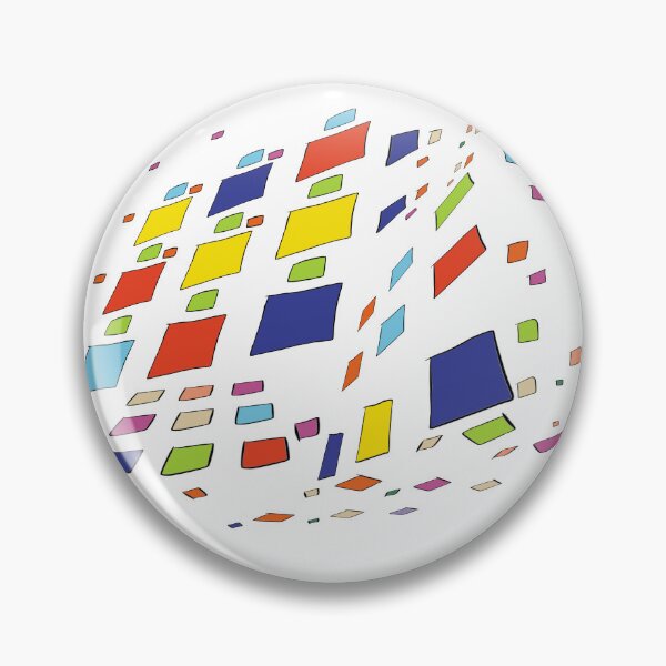 Item preview, colored squares in perspective abstract design designed and sold by Gustavoe.
